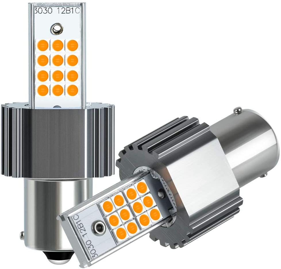 2PCS S25 1156 BA15S P21W BAU15S PY21W LED CANBUS Lamp Bulbs For Turn Signal Light 12V 24V 3030 10-50v No error free