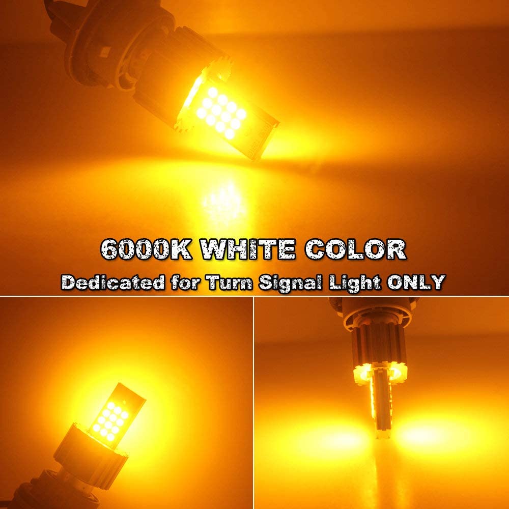 2PCS S25 1156 BA15S P21W BAU15S PY21W LED CANBUS Lamp Bulbs For Turn Signal Light 12V 24V 3030 10-50v No error free