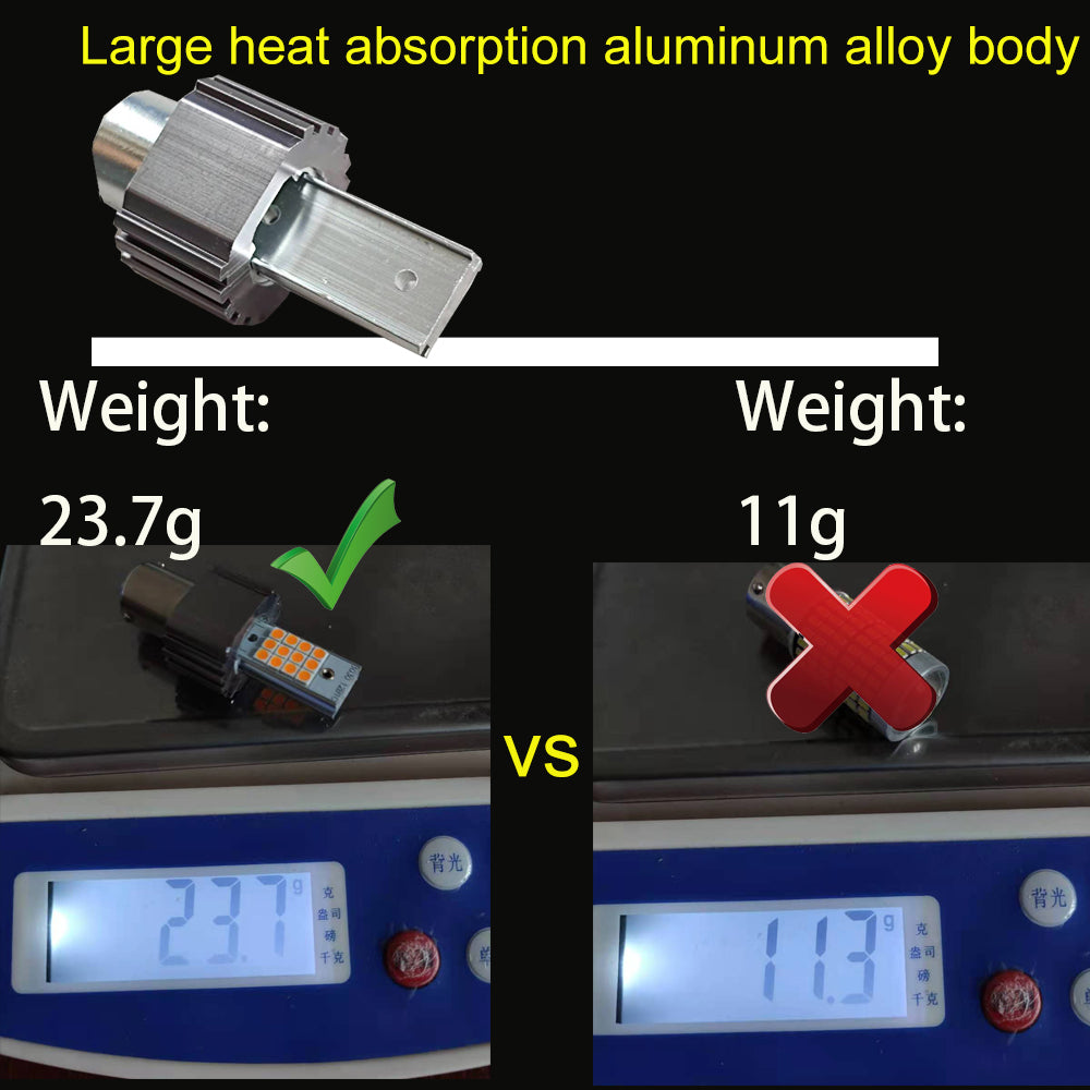 2PCS S25 1156 BA15S P21W BAU15S PY21W LED CANBUS Lamp Bulbs For Turn Signal Light 12V 24V 3030 10-50v No error free