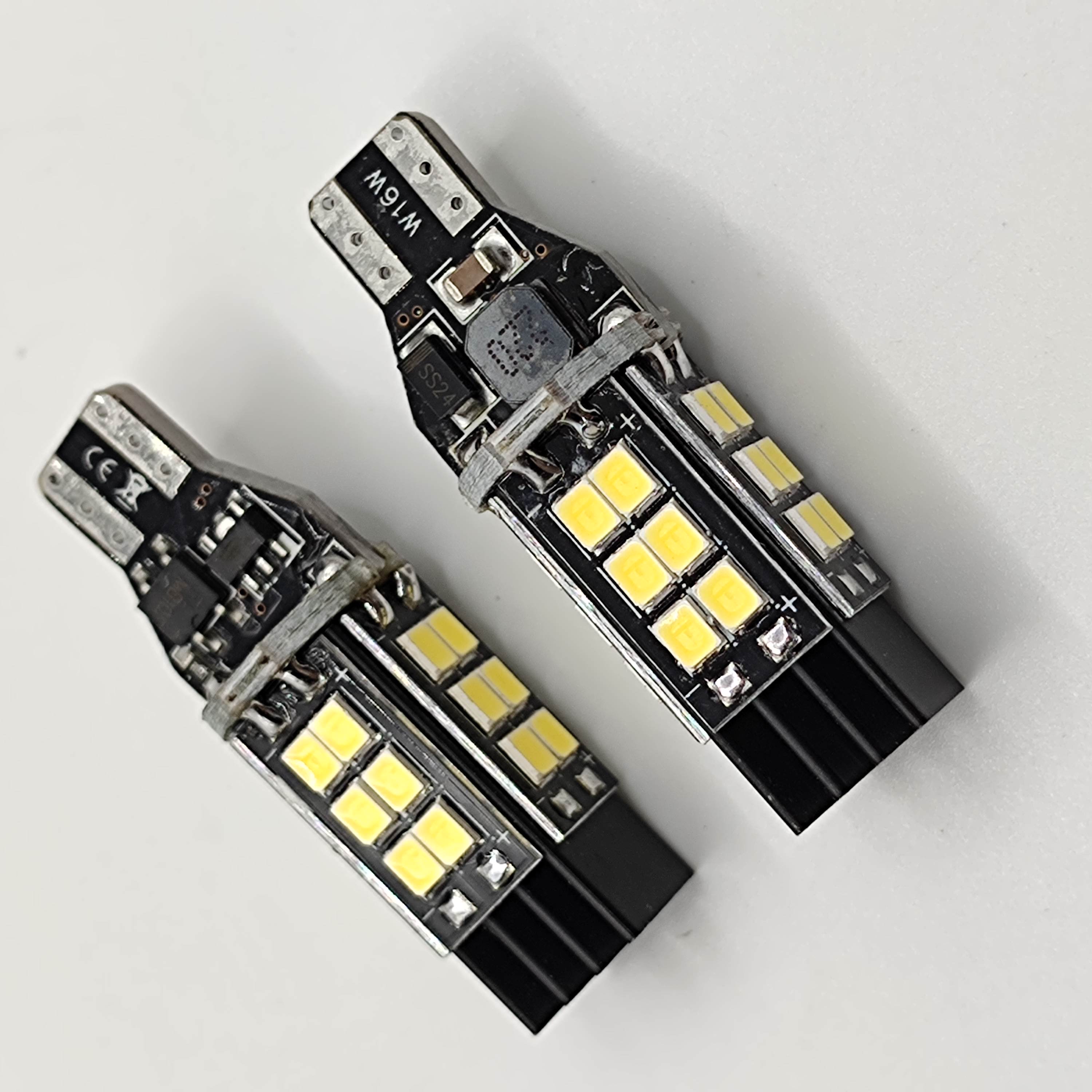 2PCS T15 W16W Canbus LED Bulbs 921 912 LED Lamp Canbus Error Free LED Backup Light Car Reverse Lamp Xenon White 12V