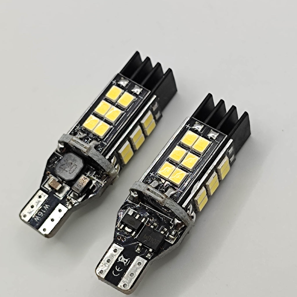 2PCS T15 W16W Canbus LED Bulbs 921 912 LED Lamp Canbus Error Free LED Backup Light Car Reverse Lamp Xenon White 12V