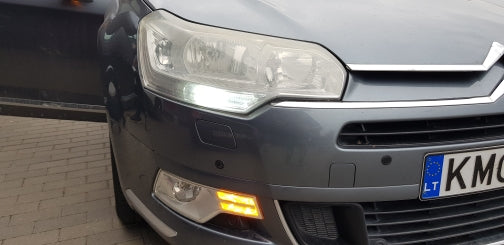 2PCS HP24W LED BULB No Error Bulbs Citroen C5 PEUGEOT 5008 3008 Daytime Running Lights Lamp For Peugeot 3008 Day Light