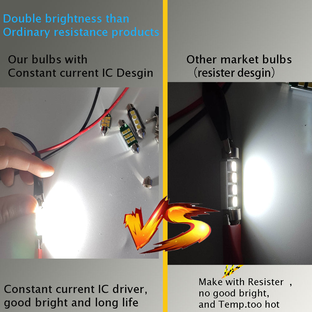 31mm 36mm 39mm 41mm Canbus Festoon c5w C10W Led Bulb Car Licence Plate Interior Reading Lights 12V Error Free For Cars