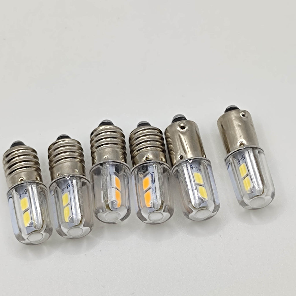1PCS E10 LED Bulb 6V 12V Lamp Work Light Warm White For Torch Flashlight Headlight Motor Bicycle