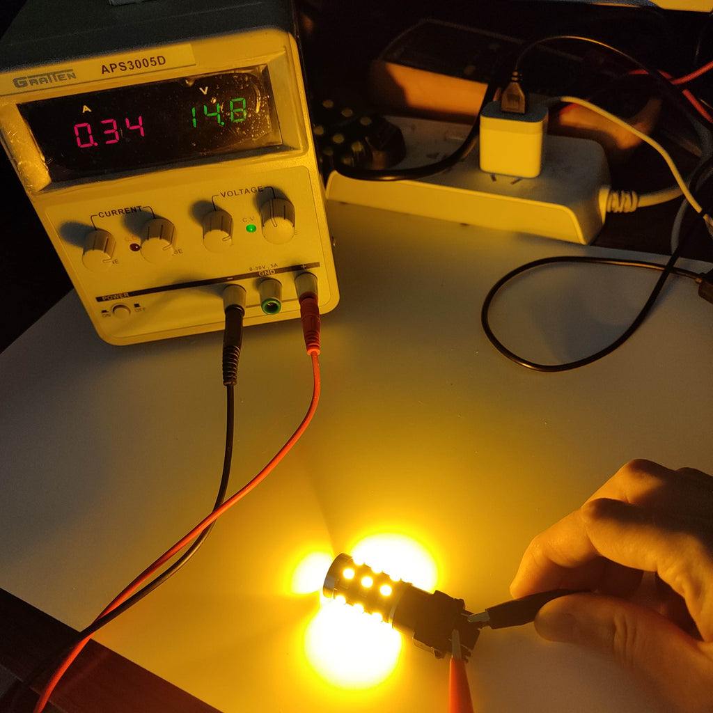 2PCS Switchback LED Bulb For Turn Signal / DRL Car Light T20 Led 7443 W21/5W 1157 BAY15D P21/5W T25 3157 P27/7W Amber White Lamp