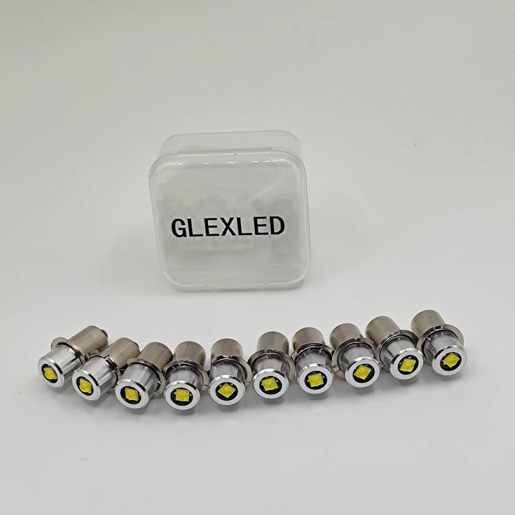 P13.5S LED Bulb 3W 3V 6V 12V 18V 200LM PR2 Maglite Flashlight Replacement Bulb Torches Work Light Lamp