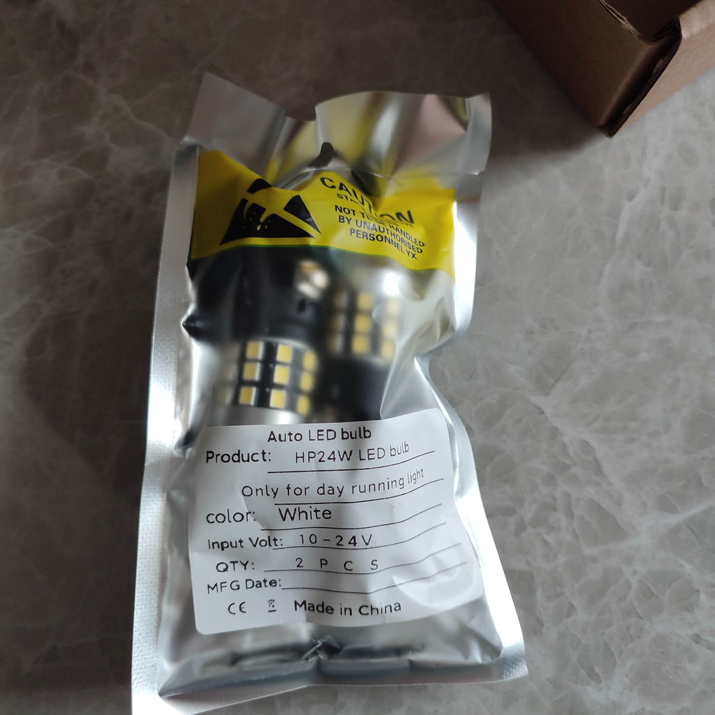 GLEXHPLED 2PCS HP24W LED BULB No Error Bulbs C5 5008 3008 Daytime Running Lights Lamp For Peugeot 3008 Day Light