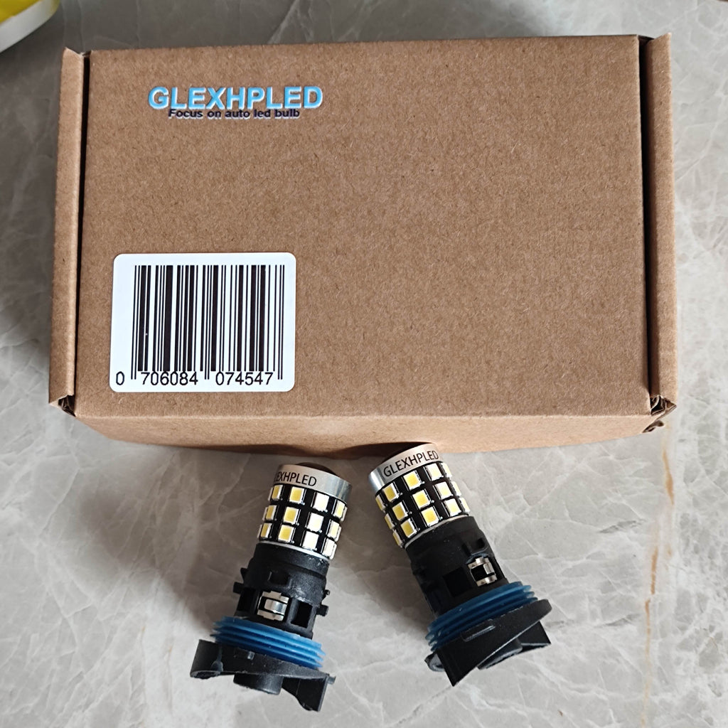 GLEXHPLED 2PCS HP24W LED BULB No Error Bulbs C5 5008 3008 Daytime Running Lights Lamp For Peugeot 3008 Day Light