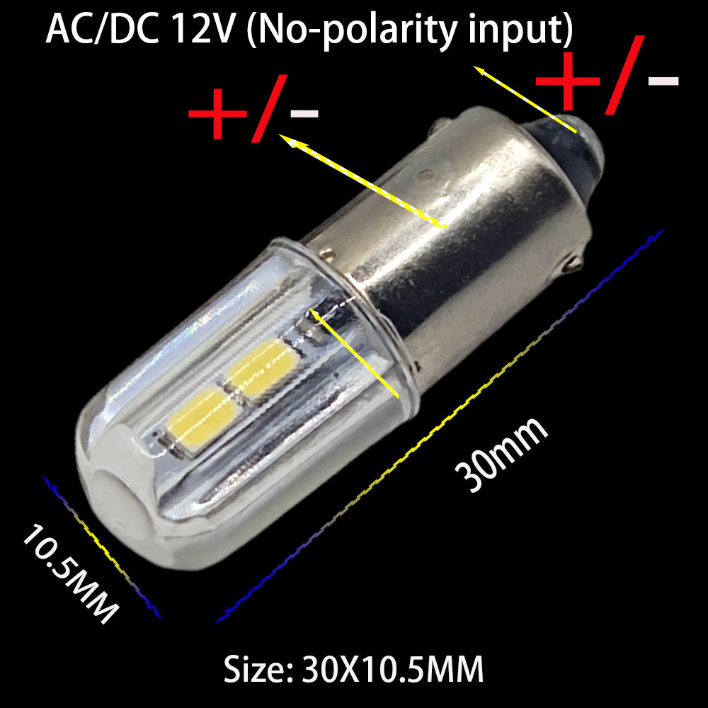 10PCS BA9S Led Bulb 12V Car T4W BA9 1895 1891 53 57 Led Car Bulb White 47830 64111 3893 LED Car Bulb for Car Interior Dome Map License Plate