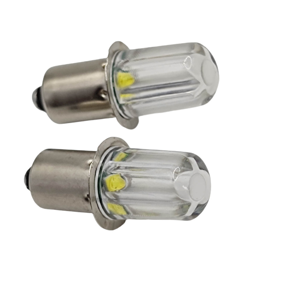 2PCS P13.5S 2.8-3V 1W PR2 PR3 LED Lamp 3V Flashlight Replacement Bulb Torches Work Light