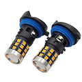 2Pcs White Yellow No Error HP24W G4 LED Bulbs For Citroen C5 Daytime Running Lights Lamp For Peugeot 3008 Day Light